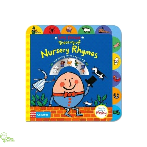 Treasury Of Nursery Rhymes 趣味童謠歌唱本硬頁有聲CD書