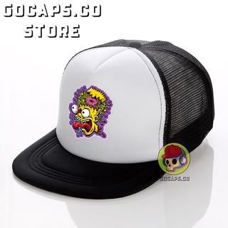 Simpson 網眼帽 Distro Net Hat 高級 Distro 帽子男士棒球帽 Snapback 帽子 Sna