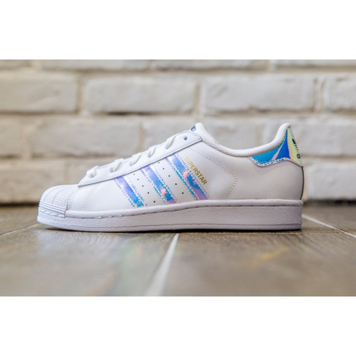 【紐約范特西】ADIDAS SUPERSTAR J AQ6278 鐳射鏡面LOGO 慢跑鞋 女鞋