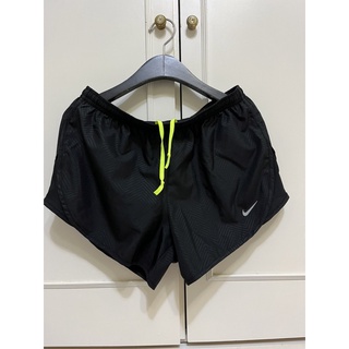Nike dry-fit 慢跑褲 運動 黑色 綁帶 短褲 迷你短褲