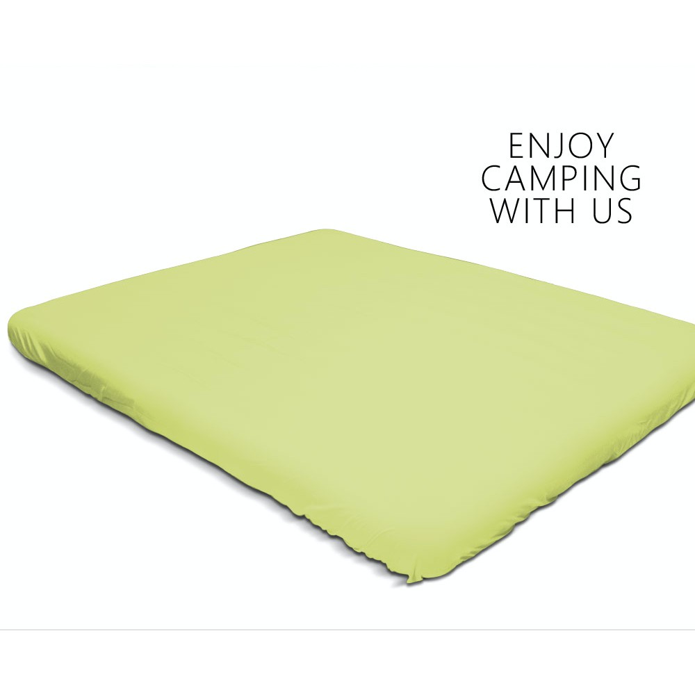 【綠色工場】OutdoorBase 舒柔布∣L號床包 素色充氣床包套 263x200x20cm 氣墊床 春眠 眠月
