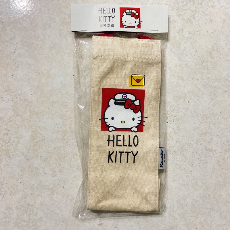 全新 中華郵政 郵局 Hello Kitty 郵蒂幸福 提袋 三麗鷗 手提袋 輕便型水壺保溫杯袋 特價 110元