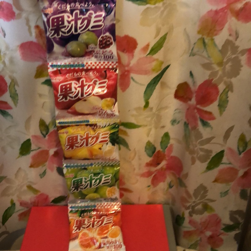日本即期明治五連100%果汁軟糖