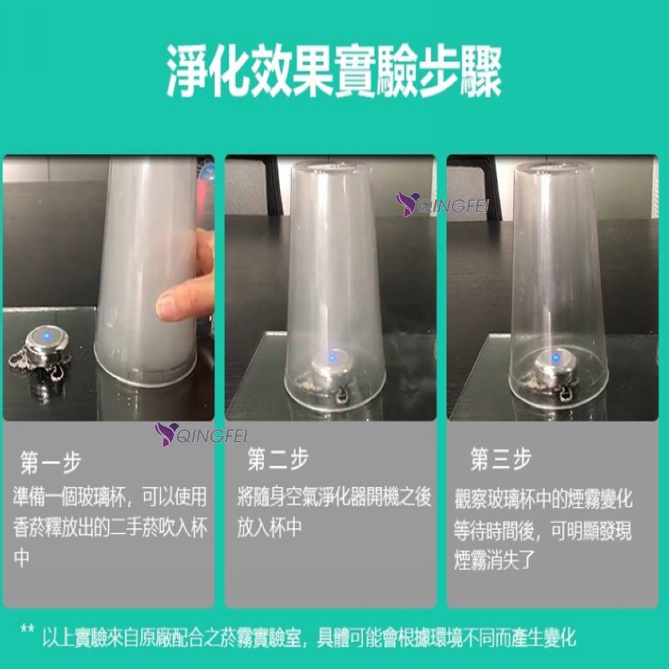 ⏰ 隨身空氣清淨器 空氣清淨機 負離子 免耗材 去煙味 甲醛 PM2.5 免換濾網 輕量級隨身空氣清淨機