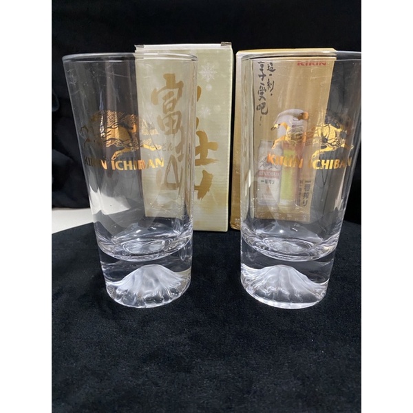KIRIN 麒麟富士山啤酒杯🗻  透明 玻璃杯