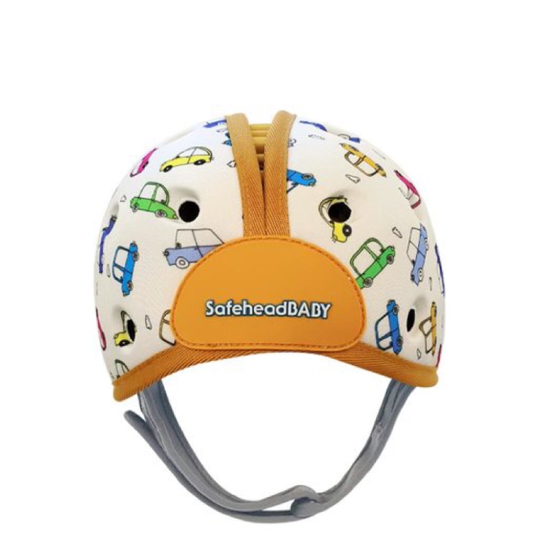 英國 SafeheadBABY 幼兒學步防撞安全帽/防撞帽/護頭帽-噗噗汽車