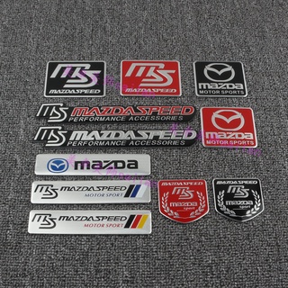 ❤現貨❤適用於萬事得馬自達金屬改裝車貼mazda昂科塞拉CX-4 CX-5阿特茲改裝mazdaspeed尾標MS車標改裝