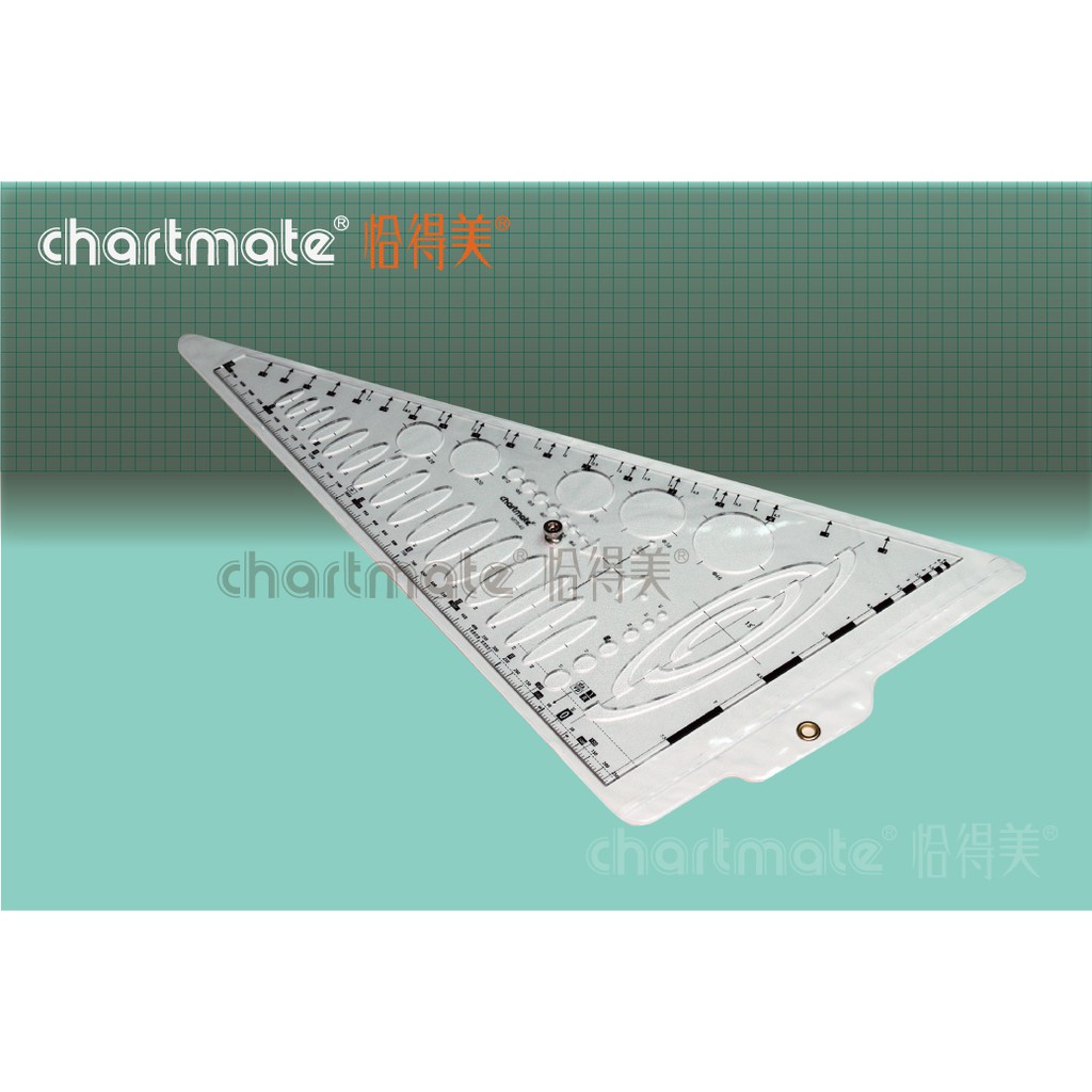 chartmate 恰得美 // 大圓弧三角板 透視圖尺規