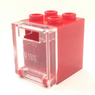 【金磚屋】LEGO 樂高 箱子 信箱 郵筒 紅+透明門(4345 + 4346)