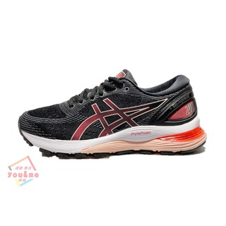 ASICS GEL-NIMBUS 21 女生 黑粉色 舒適 輕量 慢跑鞋 1012A156-002