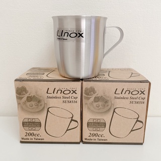 Linox 316 小口杯200cc 台灣製造316不鏽鋼杯 茶杯 兒童水杯 漱口杯