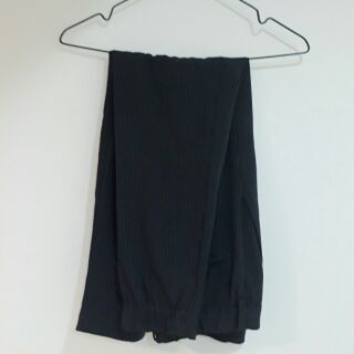 Uniqlo緞面條紋九分褲