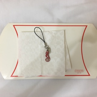 全新Coach小海馬吊飾