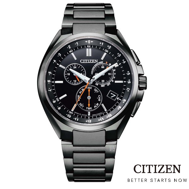 CITIZEN 光動能 電波計時 萬年曆鈦金屬 CB5045-60E 手錶