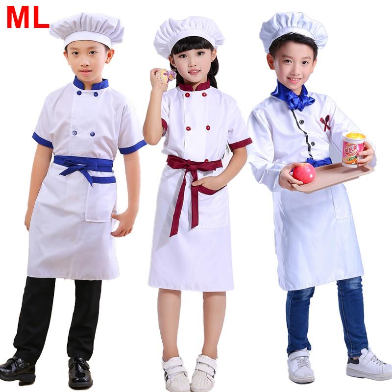 【夢裡】兒童小廚師表演服裝 幼稚園廚師職業工作服 小朋友廚師衣服演出服