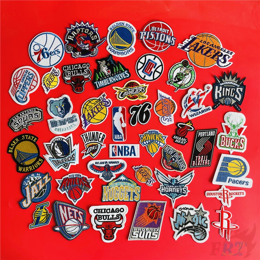 ✐ NBA（美職籃）：東部聯盟 / 西部聯盟 刺繡布貼 ✐ 1個裝 DIY手作刺繡貼 背膠貼 電繡貼 補丁貼 徽章