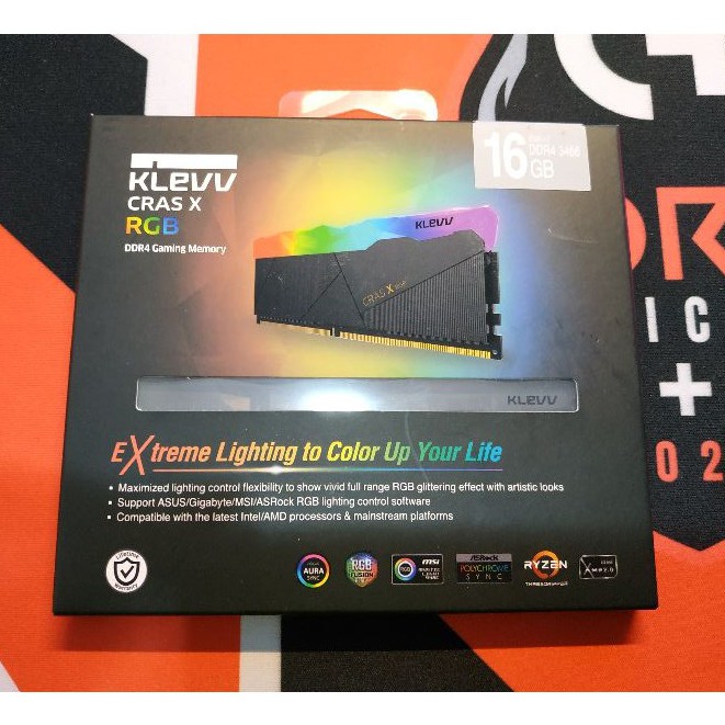 KLEVV 科賦 CRAS X RGB DDR4 3466 8G*2 桌上型記憶體