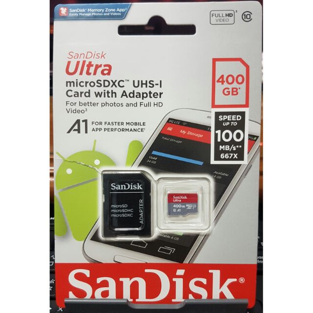 SanDisk Ultra microSDXC 400GB 記憶卡