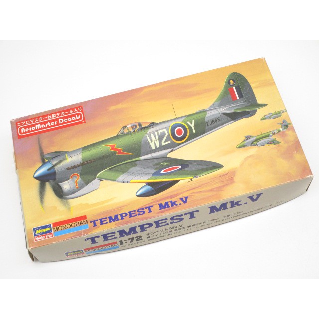 Hasegawa Monogram HM86 86086 Tempest Mk.V 1/72 (盒舊水貼泛黃)