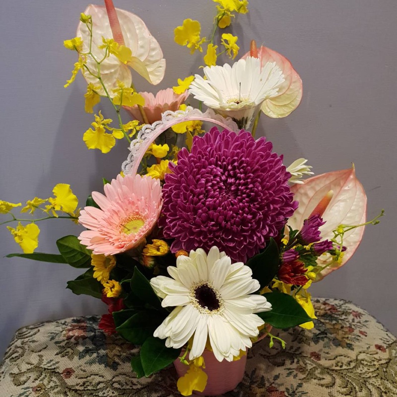 拜拜盆花 拜拜四面佛盆花 拜拜感恩盆花 拜拜觀音盆花 拜拜土地公盆花 中山區花店 蝦皮購物