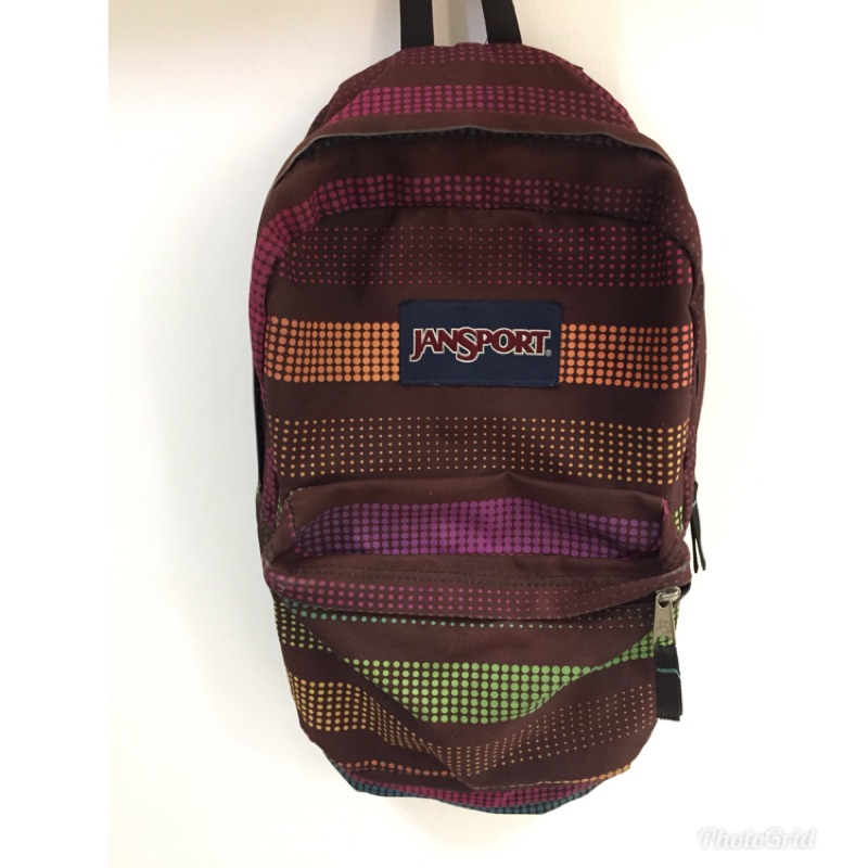 Jansport 彩虹點點後背包