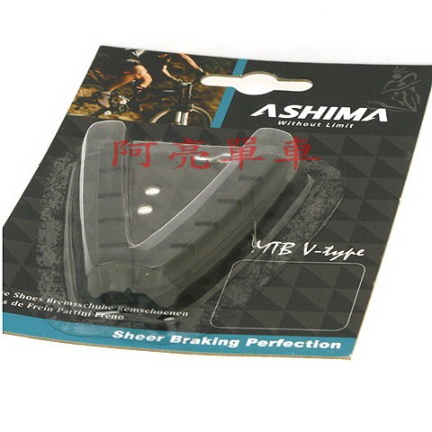 【阿亮單車】ASHIMA替換式煞車皮（黑色）（V夾）《B87-012》