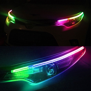 2個 日行燈條 DRL LED 通用防水柔性 多色日間行車燈 LED燈帶 轉向訊號燈 機車導光條