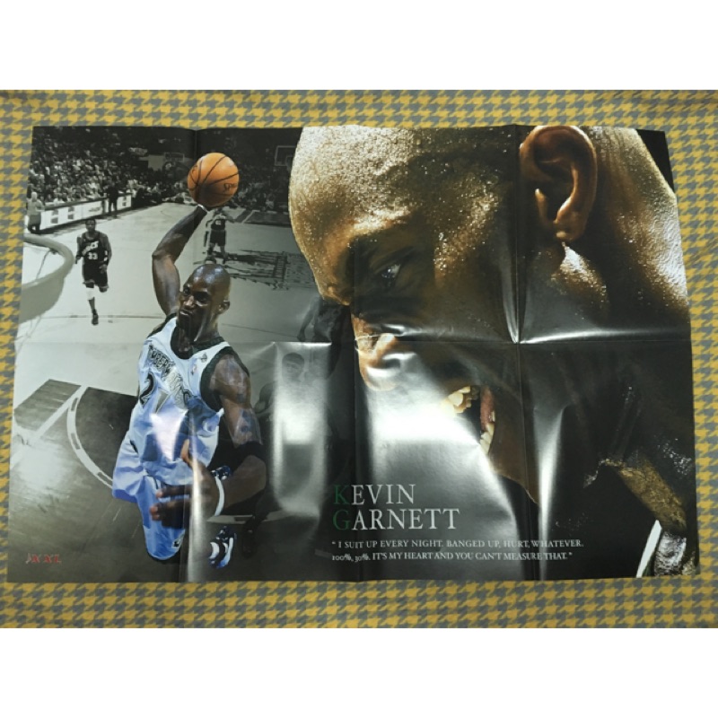 XXL雜誌海報 Kevin Garnett.  Ray Allen. 馬刺隊