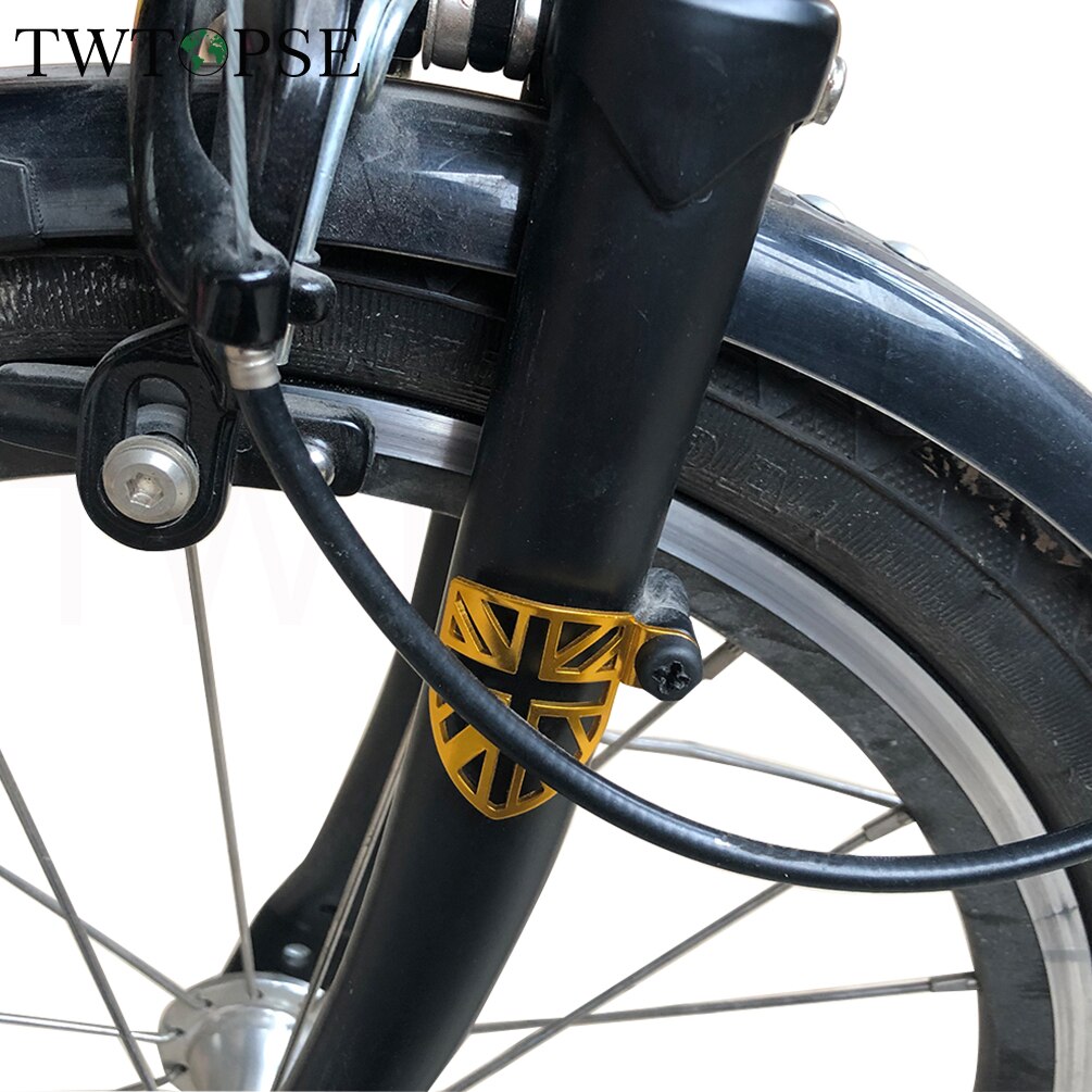 Twtopse 英國國旗自行車剎車變速線擋板適用於 Brompton 折疊自行車 3SIXTY