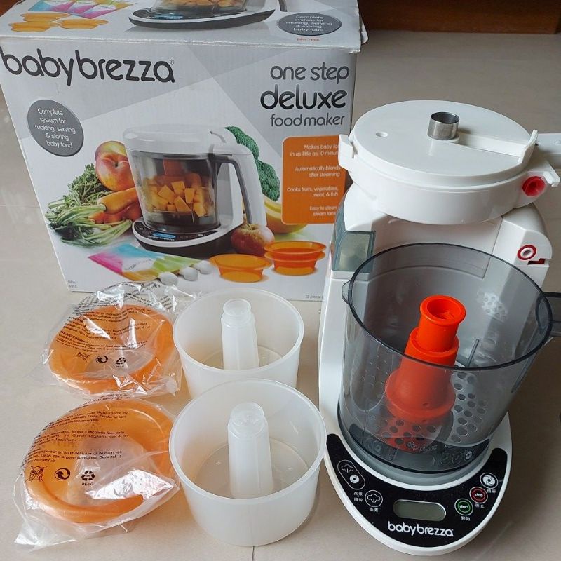 （二手）美國 Baby Brezza（數位版）贈專用蒸鍋 副食品自動料理機/調理機 嬰兒食品料理機