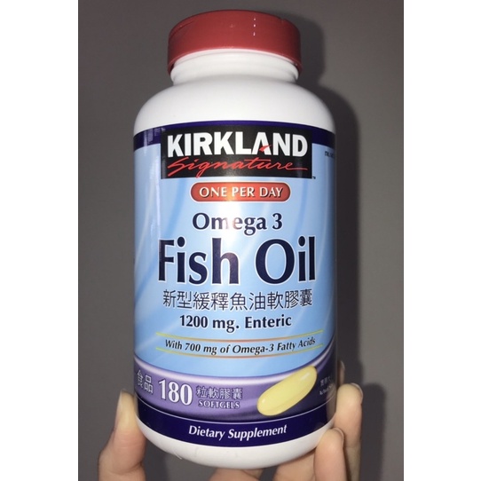 Costco好市多 KIRKLAND科克蘭🐟新型緩釋魚油軟膠囊 180粒  fish oil