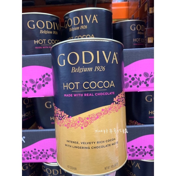 現貨·Godiva 歌帝梵 即溶可可粉 1.4公斤  頂級比利時巧克力 熱巧克力 熱可可 好市多 costco 代購