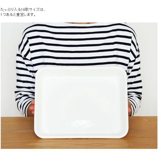 【兔果兒生活雜貨】日本製野田琺瑯經典白色18取方盤備料盤料理盤烤盤