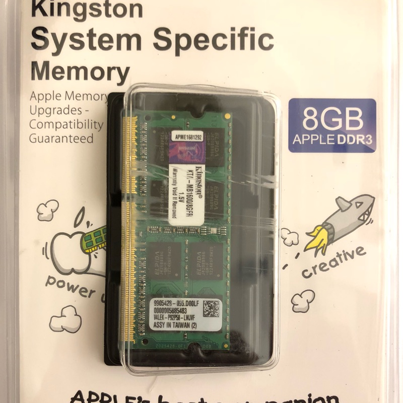 Kingston Apple DDR3 1600 8G juangnick