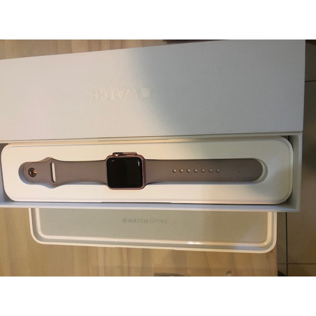 蘋果 Apple Watch Sport  （第一代）玫瑰金色鋁金屬