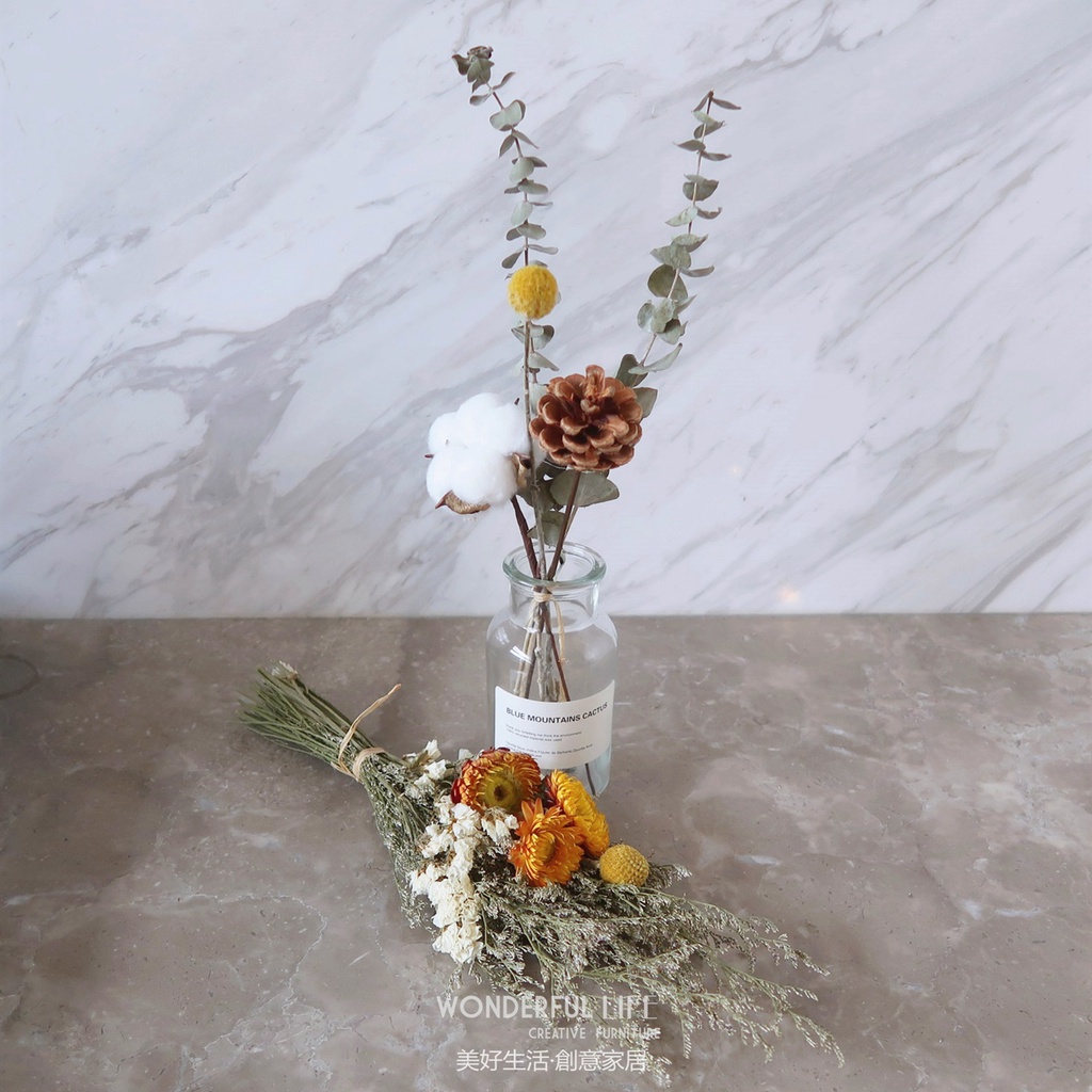 現貨 Ins風乾燥花束乾燥花花束小瓶花花辦公桌桌花門店裝飾店鋪裝飾櫃檯裝飾瓶裝插花櫥窗擺件花 蝦皮購物