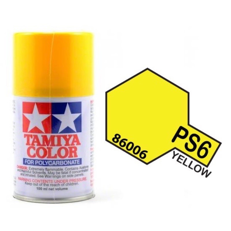 TAMIYA 田宮 PS6 黃色 軟殼 彈性 漆 噴罐