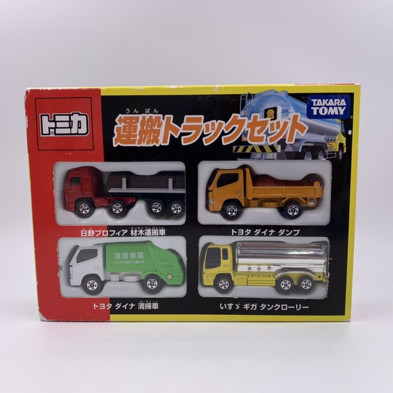 Tomica 運搬車套組日野木材運搬車清掃車油罐車 蝦皮購物
