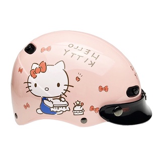EVO CA-110 / CA110 安全帽 日常Kitty 粉色 卡通 半罩 單帽子 不含鏡片《淘帽屋》