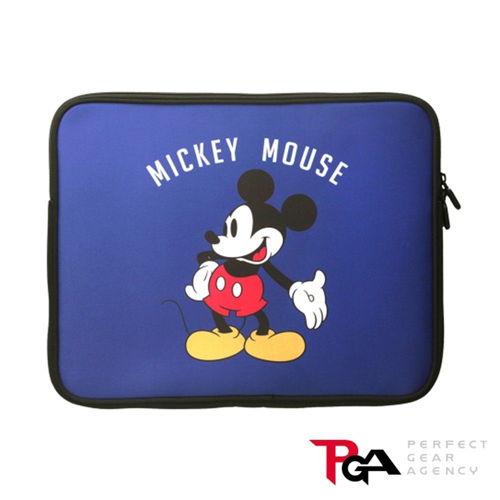 迪士尼 米老鼠 13.3吋筆電/平板防潑水 減震 筆記型電腦袋 筆電包 保護袋 收納袋-米奇(藍) 全新現貨 正版授權