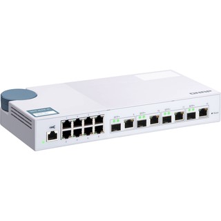 QNAP 威聯通 QSW-M408-4C 12埠 L2 Web 管理型 10GbE 交換器