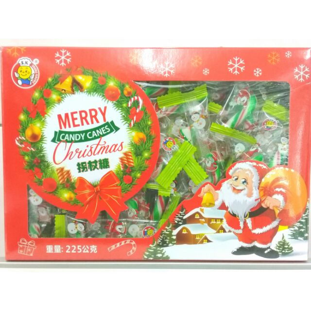 聖誕拐杖糖 225g 純素 馬來西亞團購人氣美食休閒零嘴糖果食品 伴手禮 懷舊古早味 素食傳統進口零食 聖誕節 熱賣商品