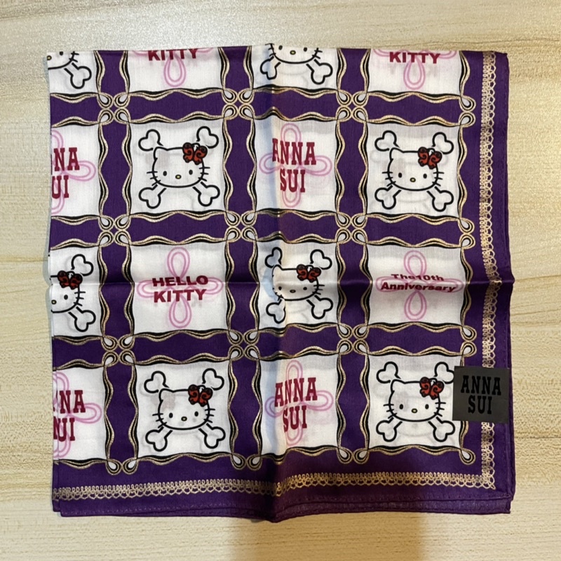 全新♡日本限定販售 ANNA SUI x HELLO KITTY聯名超大方巾手帕