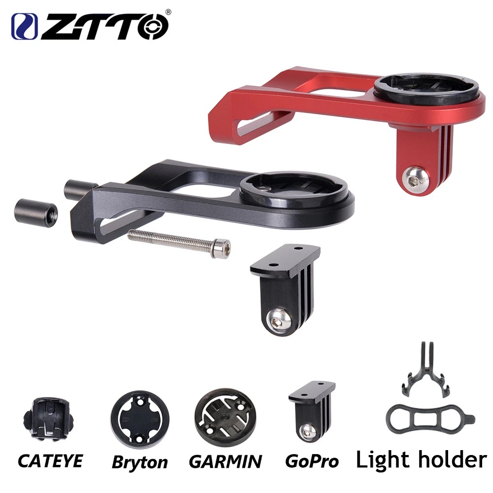 用於 GARMIN 的 ZTTO MTB 公路自行車零件自行車計算機支架車把桿支架, 用於 GoPro 的 CATEYE