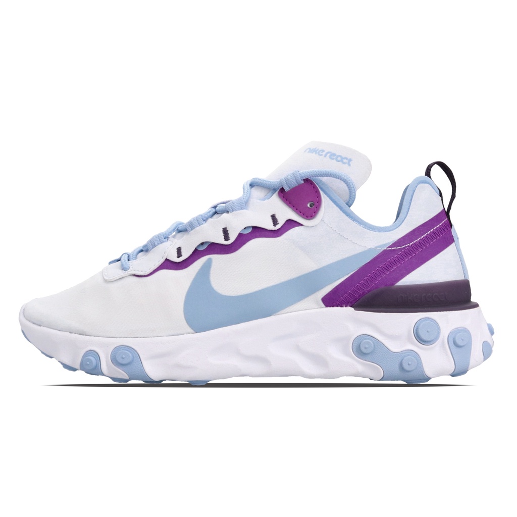 Nike 慢跑鞋Wmns React Element 55 白紫女鞋BQ2728-008 ACS - Goodfind找推薦、比價格