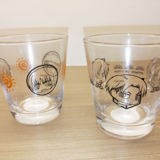 日本lawson合作活動 進擊的巨人玻璃杯