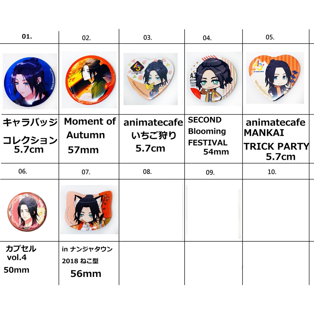 出清小館 現貨日版a3 泉田莇胸章徽章01 10 南夢宮限定貓耳轉蛋扭蛋安莉美特限定 蝦皮購物