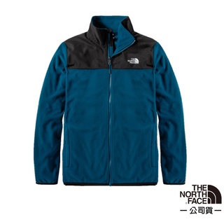 【美國 The North Face】男 TKA 100輕柔刷毛抓絨保暖外套夾克(亞洲版型) 49AE-Y01 摩洛哥藍
