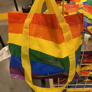 🌈 Ikea 環保購物袋 彩虹 彩虹袋 彩虹購物袋 旅行袋 環保袋 手提袋