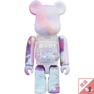 （現貨）BE@RBRICK B@BY 庫柏力克熊 紫色大理石 千秋Ver. 100％ & 400％